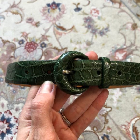 Ralph Lauren Purple Label Alligator Belt - Picture 4 of 13